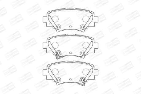 Колодки гальмівні дискові CHAMPION 573614CH