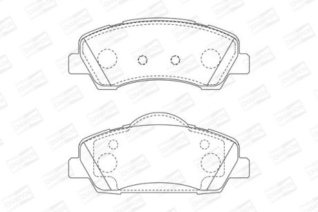 Гальмівні колодки передні Peugeot 308 II CHAMPION 573630CH