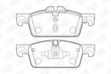 Гальмівні колодки передні Peugeot 508 (2010->) CHAMPION 573647CH