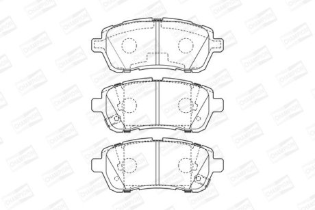 Гальмівні колодки передні Subaru Justy / Suzuki Swift IV, V CHAMPION 573648CH