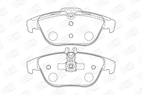 Гальмівні колодки задні Mercedes C-Class (W204, S204, C204) E-Class (C207) CHAMPION 573735CH