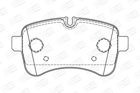 Гальмівні колодки задні Iveco Daily CHAMPION 573740CH