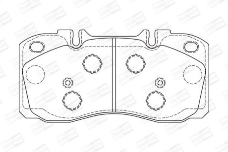 Гальмівні колодки передні Iveco Daily CHAMPION 573741CH