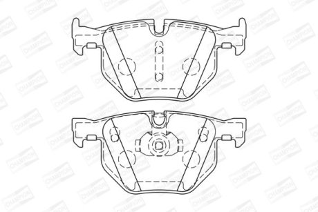 Гальмівні колодки задні BMW X5, X6 CHAMPION 573744CH