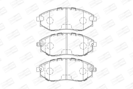 Колодки гальмівні дискові CHAMPION 573751CH