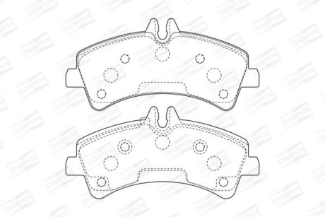 Колодки гальмівні дискові CHAMPION 573758CH