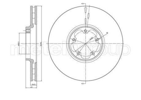 Диск гальмівний FORD TRANSIT 00-06 CIFAM 800702 (фото 1)