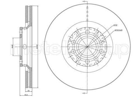 Диск гальмівний AUDI A6 01-04 WEN. CIFAM 800726C