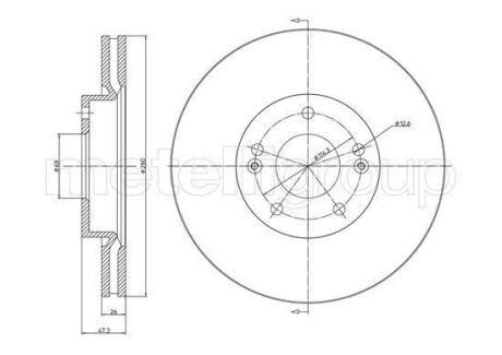 Диск гальмівний KIA CEED 06- CIFAM 800927C