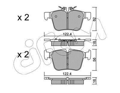 Гальмівні колодки (набір) CIFAM 82210200