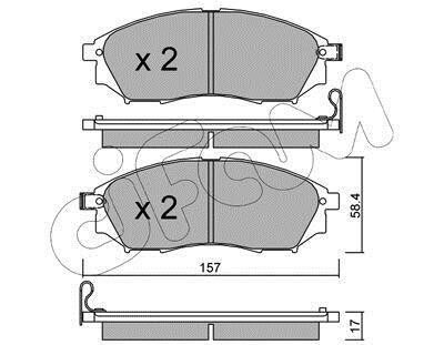 Гальмівні колодки пер. QX50/Q70/Q60/Navara/Qashqai/Murano/Pathfinder/Koleos 01- CIFAM 822-819-0