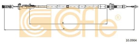 Тросик газу COFLE 100904