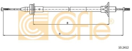 Трос зчеплення COFLE 102412