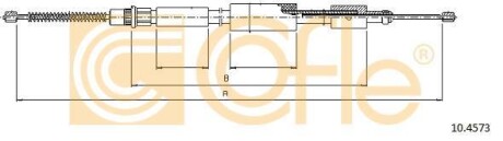 Трос ручного гальма COFLE 10.4573