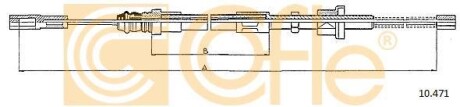 Трос ручника COFLE 10.471