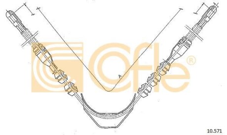 Трос ручника COFLE 10.571