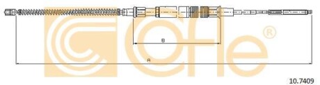 Трос ручного гальма COFLE 10.7409