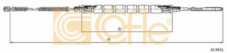 Трос ручника COFLE 109031