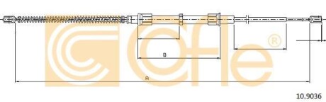 Трос ручника COFLE 109036