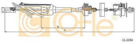 Трос зчеплення COFLE 112254