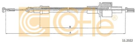 Трос зчеплення COFLE 112322