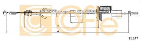 Трос зчеплення COFLE 11247