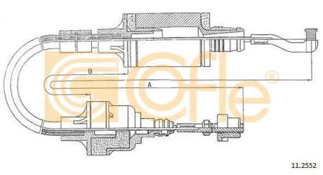 Трос зчеплення Opel Vectra 1.8-2.0 COFLE 112552