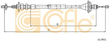 Трос зчеплення COFLE 112911