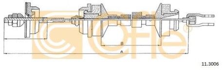 Трос зчеплення COFLE 113006