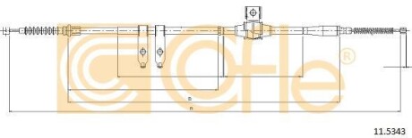 Трос ручника COFLE 11.5343