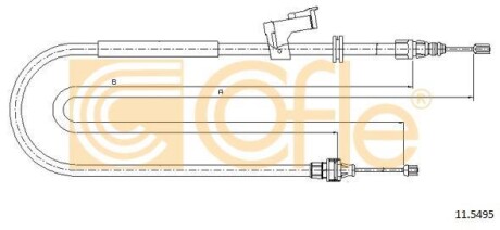 Трос ручника COFLE 115495