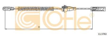 Трос ручного гальма COFLE 115763