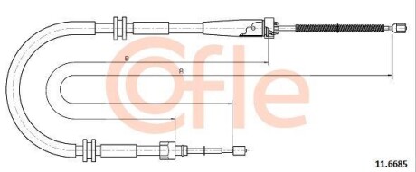 Трос COFLE 116685