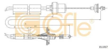 Трос зчеплення COFLE 151317