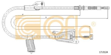 Трос ручника COFLE 170124
