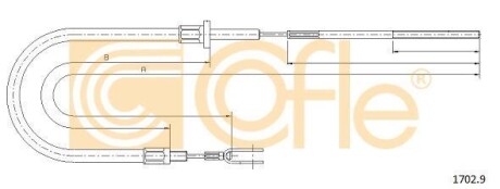 Трос зчеплення COFLE 17029