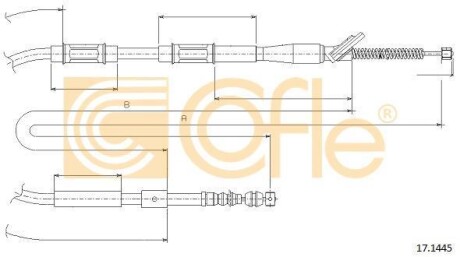 Трос ручника COFLE 171445