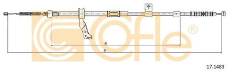 Трос ручного гальма COFLE 171483