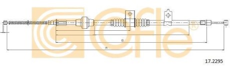 Трос ручника COFLE 17.2295