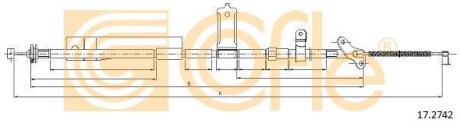 Трос ручного гальма COFLE 172742