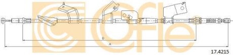 Трос ручного гальма COFLE 174215