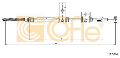 Трос ручника COFLE 17.5014