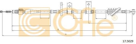 Трос ручного гальма COFLE 175029