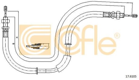 Трос ручника COFLE 176105