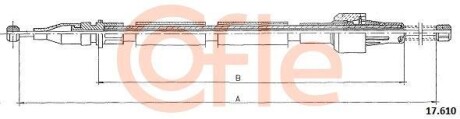 Трос стоянкового гальма COFLE 17.610