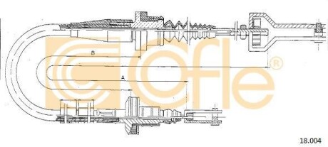 Трос зчеплення COFLE 18004