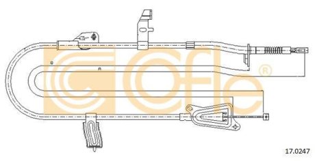 Трос ручного гальма COFLE 92170247