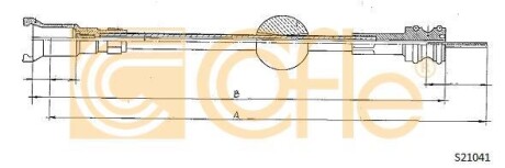Трос спідометра COFLE S21041