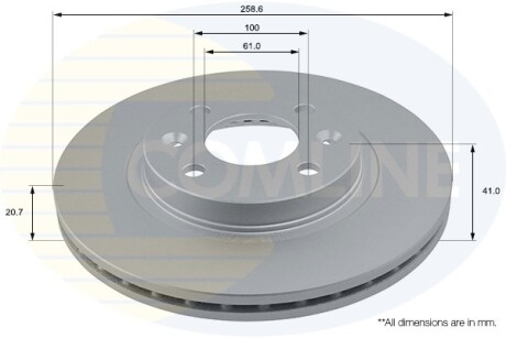 Гальмівний диск COMLINE ADC1507V