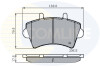 Гальмівні колодки, дискове гальмо (набір) COMLINE CBP01035 (фото 1)